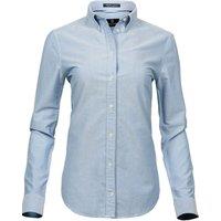 TEE JAYS Women's Perfect Oxford Shirt in Light Blue | Size: 8