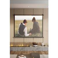 Living and Home 80" 3D 4K HD Indoor 4:3 Portable Projector Screen in Black
