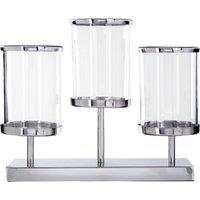 Orsina Kensington Townhouse 3 Light Candle Holder in Silver
