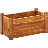Berkfield Home Garden Raised Bed Acacia Wood 50x25x25 cm in Brown | Size: 50 x 25 x 25 cm