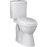 Balterley White Single Flush Comfort Height Toilet Pan, Cistern, Soft Close Seat