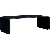 Berkfield Home Coffee Table Black 98x45x31 cm Tempered Glass | Size: 98 x 45 x 31 cm