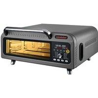 Geepas 15-in-1 Air Fryer Pizza Oven 18L, 2000W, Digital Touch Control in Dark Grey