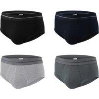 MODISHION Men's 4Pcs Skin-friendly Cotton Underwear Briefs | Size: 2XL