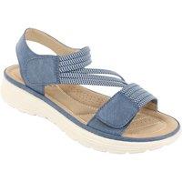 Chums Women's Dr Keller Elastic Strap Touch Fasten Sandal in Navy | Size: 5