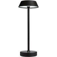 Pagazzi Energize Black Led Rechargeable Desk Table Lamp With Touch Sensor