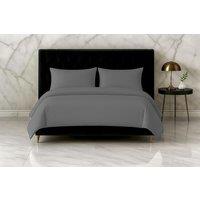 Snug City Microfibre Soft Touch Duvet Cover & Pillowcase/s Set Bed Linen in Grey | Size: Single