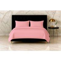 Snug City Microfibre Soft Touch Duvet Cover & Pillowcase/s Set Bed Linen in Pink | Size: Double