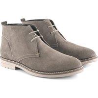 Silver Street London Men's Newington Premium Suede Leather Chukka Boots in Grey | Size: 8