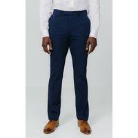 Dobell Men's Blue Suit Trousers | Size: 42L