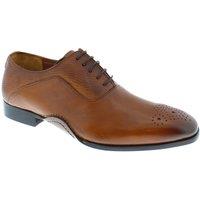 HX London Men's Hillingdon Leather Lace Up Brogue Oxford Shoes in Tan | Size: 8
