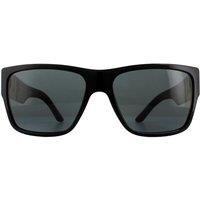 Versace Men's Square Black Grey Sunglasses