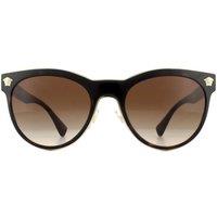 Versace Women's Cat Eye Dark Havana Brown Gradient Sunglasses