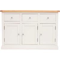 Cabinet Bits Castelli Off-White 3 Drawer 3 Door Sideboard Chrome Knob