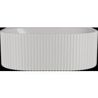 Balterley Contemporary Back To Wall Freestanding Bath with Ribbing 1700 x 780mm in White