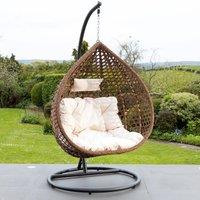 Artemis Home Henley Swing Egg Pod Chair in Cream