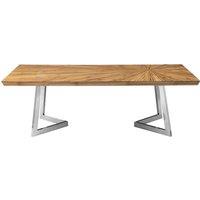 Orsina Elegant Design Coffee Table, Sculptural Base Coffee Table For Bedroom, Durable Decorative Coffee Table in Silver