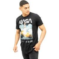 NASA Men's Lift Off-Cotton T-shirt in Black | Size: XL