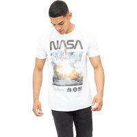 NASA Men's Lift Off-Cotton T-shirt in White | Size: Small