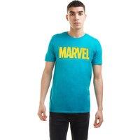 Marvel Men's Text Logo T-Shirt Jade | Size: XL