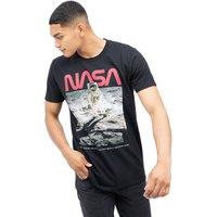 NASA Men's Aldrin Cotton T-Shirt Black | Size: Medium