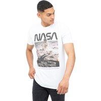 NASA Men's Aldrin Cotton T-shirt in White | Size: Medium
