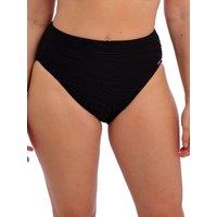 Fantasie Women's Beach Waves High Waist Bikini Brief in Black | Size: 10