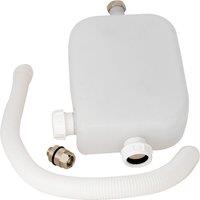 Balterley Modern Bathroom 4 Tap Hole Hose Retainer with Drain Chrome 340x 90mm in Silver