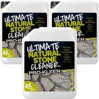 ProKleen Natural Stone Cleaner 15L - Removes Dirt, Lichen, Moss & Weather Staining in Clear