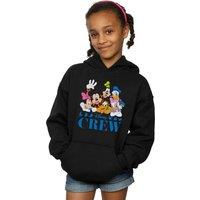 Disney Girl's Mickey Mouse Friends Hoodie in Black | Size: 9 Years