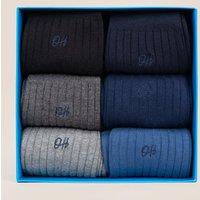 Oswin Hyde Men's Classic 6-Pack Cotton Socks