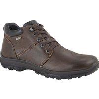 IMAC Men's Leather 4 Eye D Ring Laced Ankle Boot in Dark Brown | Size: 11