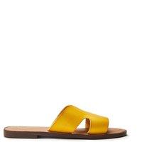 b.soleful Women's 'Layana' Porvair Sandals in Yellow | Size: 5