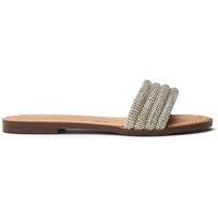 b.soleful Women's 'Lusina' Porvair Sandals in Silver | Size: 4