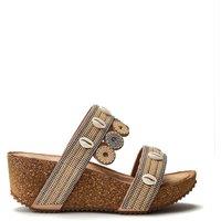 b.soleful Women's 'Lurina' Porvair Sandals in Camel | Size: 3
