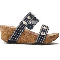 b.soleful Women's 'Lurina' Porvair Sandals in Black | Size: 8