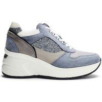b.soleful Women's 'Salita' Porvair Trainers in Blue | Size: 4