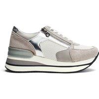 b.soleful Women's 'Saralie' Porvair Trainers in Grey | Size: 3