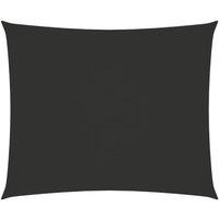 Berkfield Home Sunshade Sail Oxford Fabric Rectangular 3.5x4.5 m Anthracite in Black
