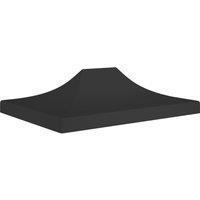 Party Tent Roof 4.5x3 m Black 270 g/m