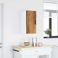 Berkfield Home Kitchen Wall Cabinet Porto Old Wood Engineered Wood in Brown