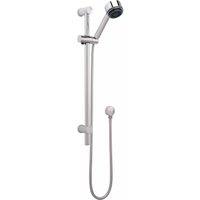 Balterley Slide Rail Shower Kit Multi Function Head Adjustable Brackets Chrome in Silver