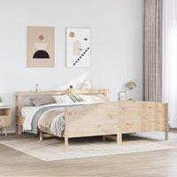Berkfield Home Bed Frame without Mattress 180x200 cm Super King Solid Wood Pine in Brown