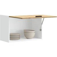 Berkfield Home Kitchen Wall Cabinet Porto Artisan Oak Engineered Wood in Brown