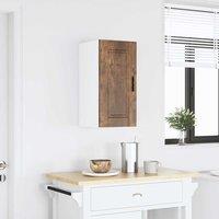 Berkfield Home Kitchen Wall Cabinet Porto Smoked Oak Engineered Wood in Brown