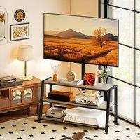 HOMCOM TV Stand Cabinet with Swivel Bracket for 32 - 70 Inch TVs in Brown