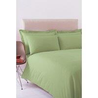 Martex Poetry Plain Dyed Duvet Cover Set in Pale Green | Size: King