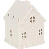 Something Different Gingerbread House Tea Light Holder in White