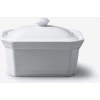 WM Bartleet & Sons Porcelain Terrine Butter Dish with Lid 14cm in White