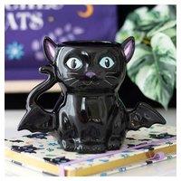 KDMD Cute & Creepy Bat Cat Mug in Black